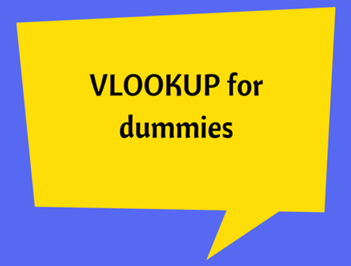 VLOOKUP for dummies